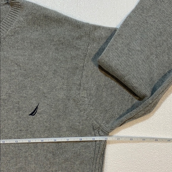 Nautica Grey 100% Cotton Sweater - Picture 4 of 10